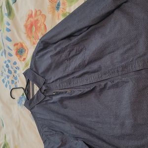 COPY - Flag and anthem button up long sleeve slim large